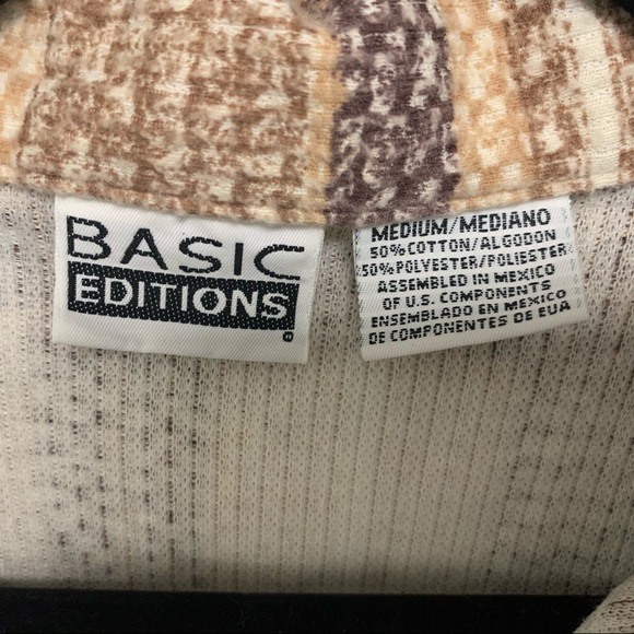 Vintage Neutral Tone Women’s Plaid Button Down - Picture 7 of 8